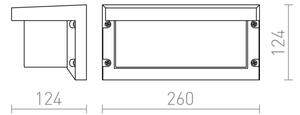 RED - Design Rendl- R12561 - Venkovní nástěnné svítidlo HIDE 1xE27/18W/230V IP54