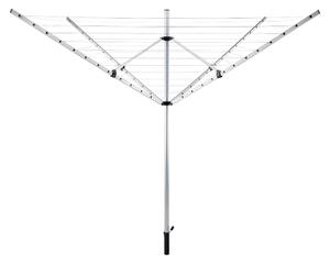 KONDELA Zahradní sušák na prádlo, stříbrná/černá, 50 m, ROTARY NEW TYP 1