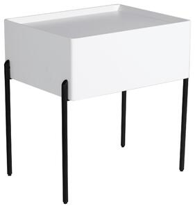 NOČNÍ STOLEK, bílá, 50/55/40 cm Livetastic, Online Only