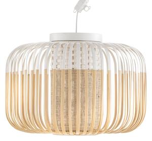 Stropní Lampa Forestier, Bamboo Light S, stmívatelné, Bílá, Obývací pokoj, Bambus, Design