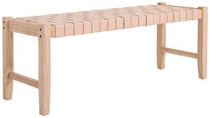 SEDACÍ LAVICE, dřevo, kůže, 120/45/40 cm Livetastic - Taburety, Online Only
