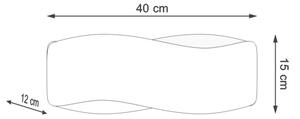 Sollux SL.1018 - Nástěnné svítidlo TILA 2xG9/40W/230V 40 cm bílá