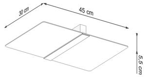 Sollux SL.1007 - Stropní svítidlo AZALIA 2xG9/40W/230V