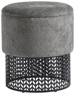 TABURET, kov, textil, kompozitní dřevo, 40/44/40 cm MID.YOU - Taburety, Online Only