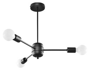 Sollux SL.1021 - Lustr na tyči LANGO 3xE27/60W/230V černá
