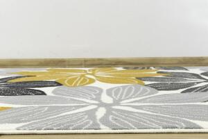 Balta Kusový koberec LUNA 501619/89935 Květy krémový žlutý Rozměr: 120x170 cm