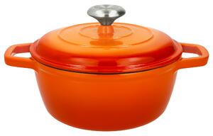 Silvercrest® Litinový hrnec Premium, Ø 21 cm (oranžová) (100410308005)