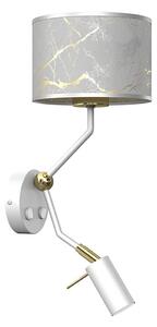 Nástěnná lampička SENSO 1xE27/40W/230V + 1xGU10/MR11/7W bílá