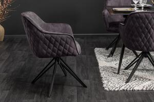 Židlo-křeslo EUPHORIA tmavě šedé otočné Nábytek | Jídelní prostory | Jídelní židle | Všechny jídelní židle