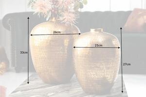 Vázy - Oriental, 2 ks zlatá větší