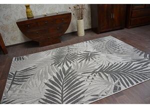 Balta Kusový koberec Sisal FLOORLUX 20504 stříbrný / černý Rozměr: 80x150 cm
