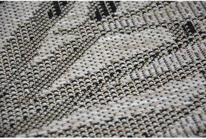 Balta Kusový koberec Sisal FLOORLUX 20504 stříbrný / černý Rozměr: 80x150 cm