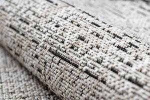 Balta Kulatý koberec Sisal FLOORLUX 20401 stříbrný / černý Rozměr: průměr 160 cm