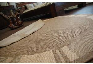 Balta Kulatý koberec Sisal FLOORLUX 20195 coffee / mais béžový Rozměr: průměr 160 cm