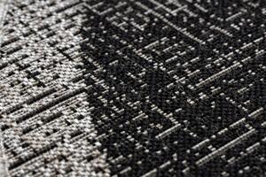 Balta Kulatý koberec Sisal FLOORLUX 20401 černý / stříbrný Rozměr: průměr 160 cm