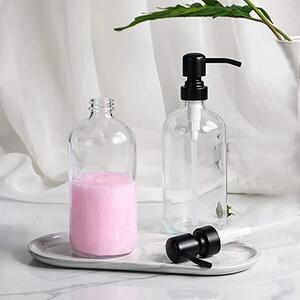5Five® Dávkovač na mýdlo/šampón/kondicionér dávkovač - 0,45l DISTRI - čiré sklo