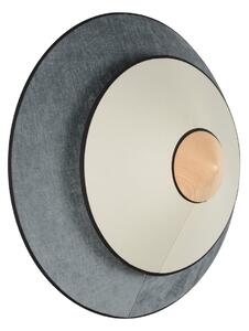 Nástěnná Svítidla Forestier, Cymbal, stmívatelné, Modrá, Obývací pokoj, Tkanina / Textil, Design