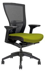 Kancelářská židle na kolečkách Office Pro MERENS BP – s područkami a bez opěrky hlavy Zelená BI 203