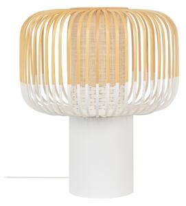 Stolní lampa Forestier, Bamboo, Bílá, Obývací pokoj, Bambus, Design