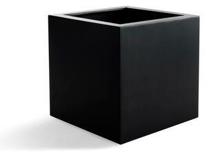 Argento Cube, květináč Barva květináče: Černá, Rozměry: 30x30x30 cm