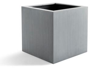 Argento Cube, květináč Barva květináče: Přírodní šedá, Rozměry: 30x30x30 cm