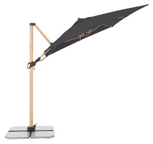 ALU WOOD 220 x 300 cm - výkyvný zahradní slunečník s boční tyčí s ULTRA UV ochranou (Design látky: 840)