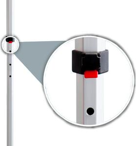 Nůžkový párty stan 3x6m OCEL Standard – 4 plné bočnice barva Černá