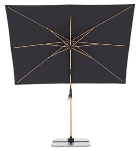 ALU WOOD 220 x 300 cm - výkyvný zahradní slunečník s boční tyčí s ULTRA UV ochranou (Design látky: 840)