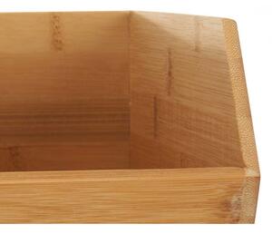 5Five® Bambusový organizér, úložný box 2-komorový, dvojitý h 31cm, DOUBLE CAJA