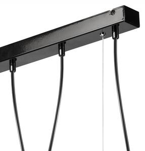 Lustr na lanku TARO 5xE27/60W/230V černá