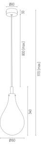Argon 4716 - Lustr na lanku OAKLAND 1xG9/6W/230V