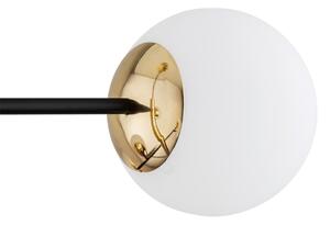 Argon 5041 - Lustr na tyči CAMERON 8xE27/15W/230V mosaz/černá