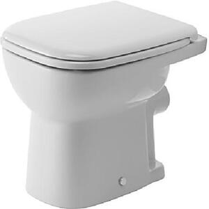 Duravit D-Code - Stojící WC, ploché splachování, zadní odpad, bílá 21090900002