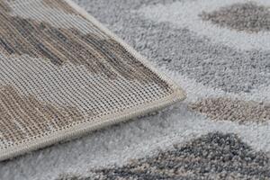 Makro Abra Kusový koberec SOFT 6024 ROMBY krémový / béžový / hnědý Rozměr: 80x150 cm