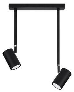 Sollux SL.1075 - Lustr na tyči NORANO 2xGU10/40W/230V černá
