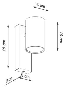 Sollux SL.1077 - Nástěnné svítidlo UTTI 1xGU10/40W/230V černá