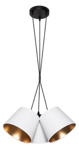 Lustr na lanku ZOMA 3xE27/60W/260V bílá/měděná