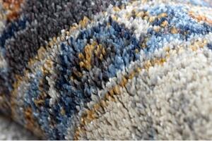 Makro Abra Klasický kusový koberec SOFT 6019 Květy béžový modrý červený Rozměr: 120x170 cm