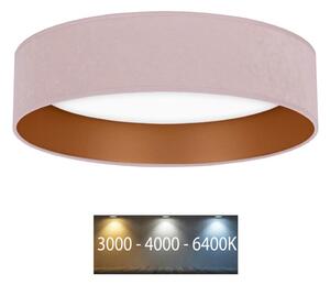 Brilagi - LED Stropní svítidlo VELVET LED/24W/230V 3000/4000/6400K růžová/zlatá