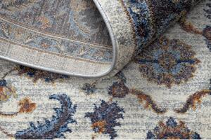 Makro Abra Klasický kusový koberec SOFT 6019 Květy béžový modrý červený Rozměr: 120x170 cm