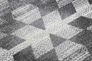 Makro Abra Moderní kusový koberec KAKE 25812677 šedý / černý Rozměr: 120x170 cm