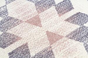 Makro Abra Moderní kusový koberec KAKE 25812757 šedý / fialový / růžový Rozměr: 120x170 cm