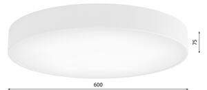 Brilagi - Stropní svítidlo se senzorem CLARE 5xE27/40W/230V pr. 60 cm bílá