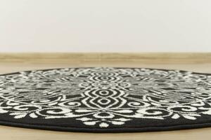 Balta Kulatý koberec LUNA 503788/50944 černý Rozměr: průměr 120 cm