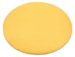 Makro Abra Kulatý koberec BUNNY žlutý zlatý Rozměr: průměr 100 cm