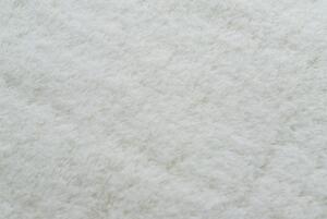 Makro Abra Kulatý koberec shaggy BUNNY bílý Rozměr: průměr 80 cm