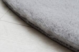 Makro Abra Kulatý koberec BUNNY stříbrný Rozměr: průměr 80 cm