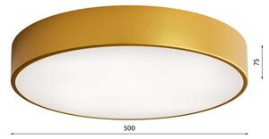 Koupelnové stropní svítidlo CLEO 4xE27/24W/230V pr. 50 cm zlatá IP54