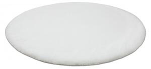 Makro Abra Kulatý koberec BUNNY bílý Rozměr: průměr 80 cm