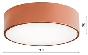 LED Stropní svítidlo CLEO LED/24W/230V 3000K pr. 30 cm měděná